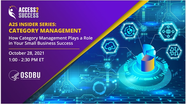 Access 2 Success. A2S insider series: Category management. How category management plays a role in your small business success. October 28, 2021 1:00 - 2:30 PM ET