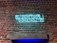 Figure 1 - Sign at StartUp Health Festival