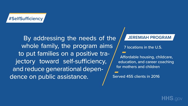 The Jeremiah Program offers affordable housing, childcare, education and career coaching for mothers and children.