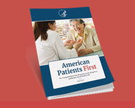 Cover of American Patients First: a doctor and her elderly patient