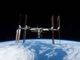 2009 photo of International Space Station is seen from Space Shuttle Discovery 
