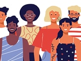 Illustration of a group of diverse adults