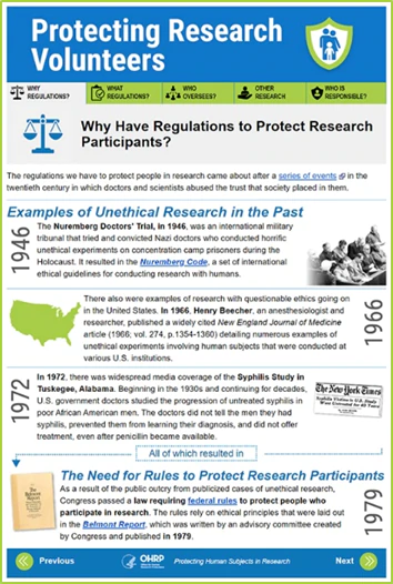 Protecting research volunteers