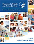 Cover page for Department of Health and Human Service Agency Financial Report for Fiscal Year 2016.