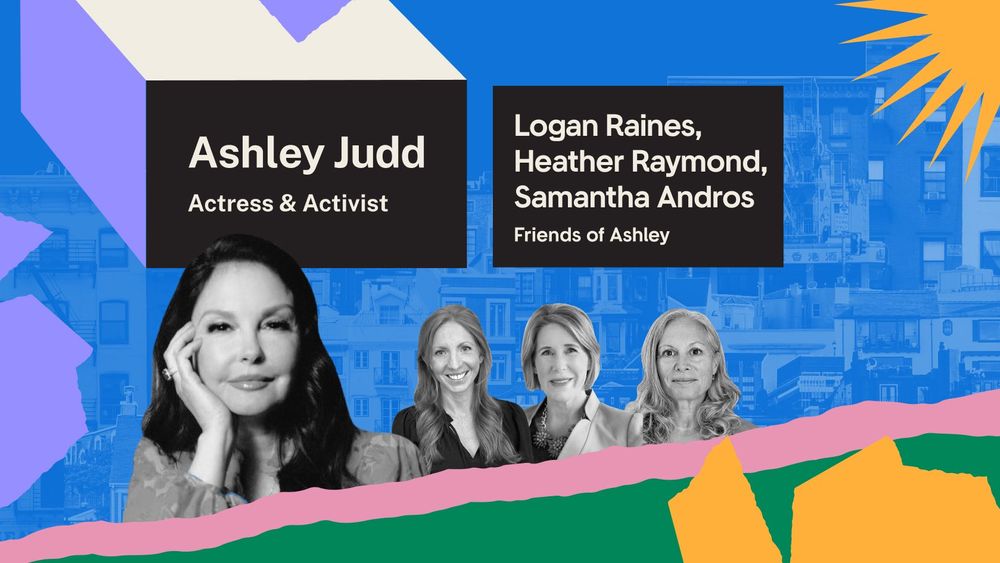 Headshot of Ashley Judd, Actress & Activist and Logan Raines, 