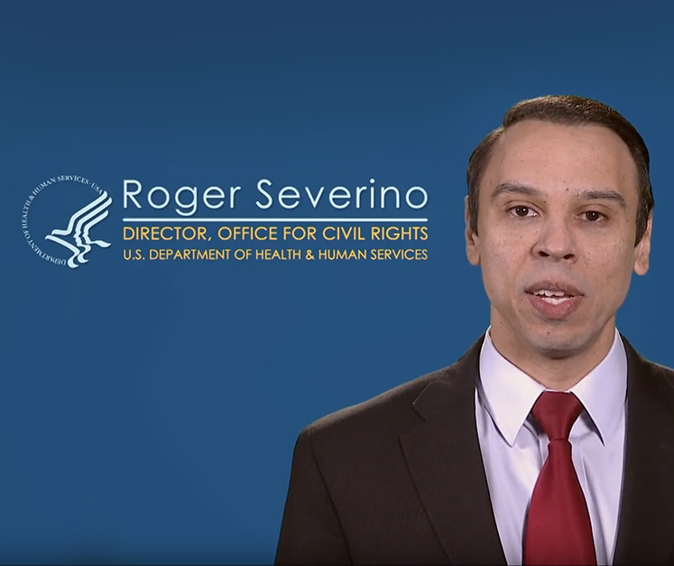 Roger Severino Director, Office For Civil Rights U.S. Department of Health and Human Services