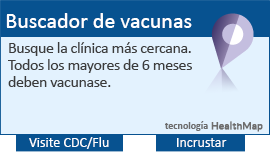 Localizador de vacunas contra la influenza. Encuentre clínicas para la influenza cercanas.