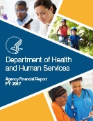 Cover page for Department of Health and Human Service Agency Financial Report for Fiscal Year 2017.