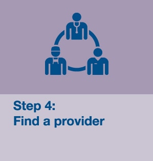Step 4: Find a provider