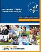 Cover page for Department of Health and Human Service Agency Financial Report for Fiscal Year 2015.